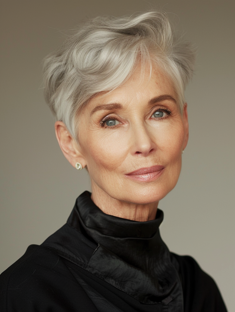 36 Modern Hairstyles for Women Over 60 Featuring Short Bob and Layered Cuts