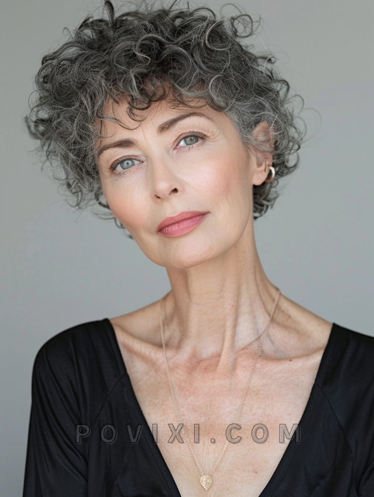Discover 34 Curly Hairstyles for Women Over 60 Featuring Short Natural