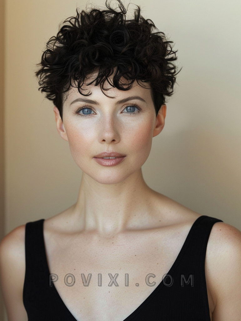 35 Trendsetting Short Curly Haircuts For 2024 Styles For Women Over 50 Masc Women And Round Face 0022