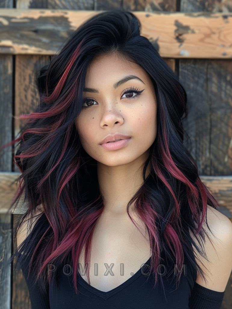 Unveil 33 Fresh Black Hair with Highlights Ideas: From Jet to Blonde ...