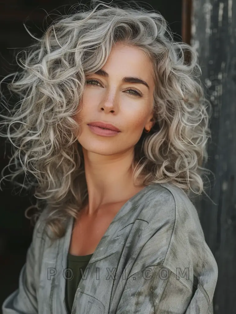 Curly Hairstyle Ideas for Women over 50: 34 Stylish Looks for Gray Hair ...