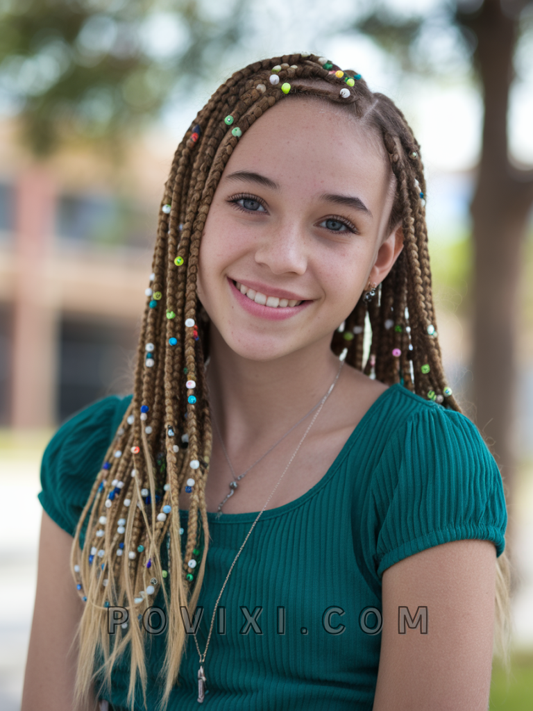 31 Box Braids Hairstyles for Short and Long Hair With Beads, Curls ...