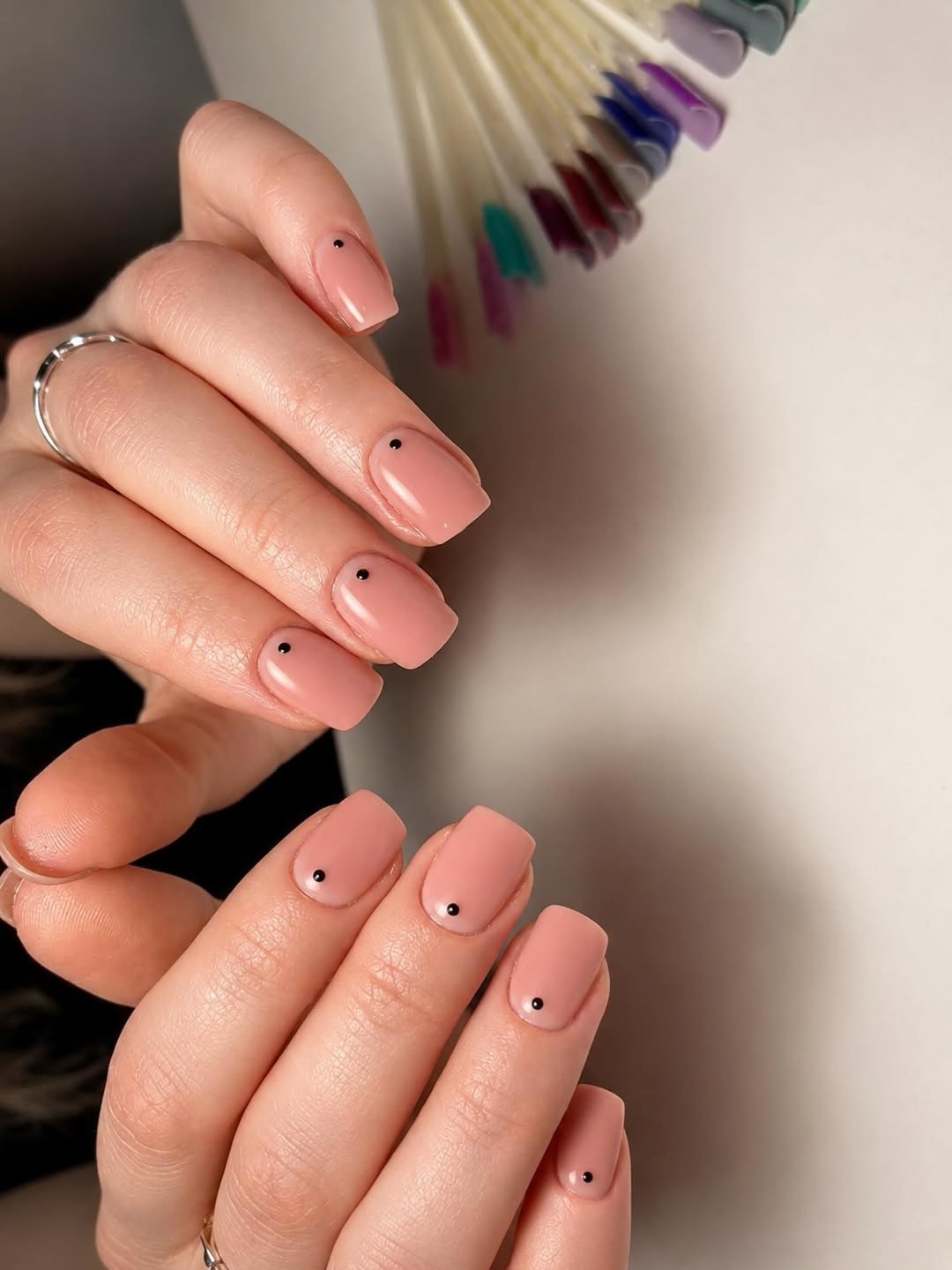 Blush Pink Square Nails With