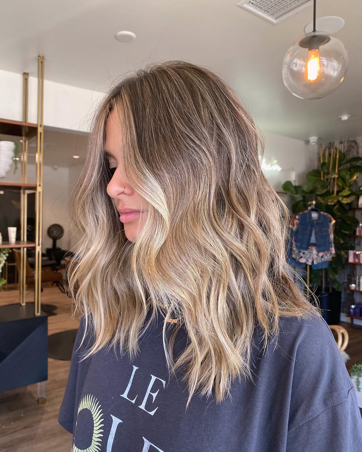 Bronde Balayage With Beachy Waves