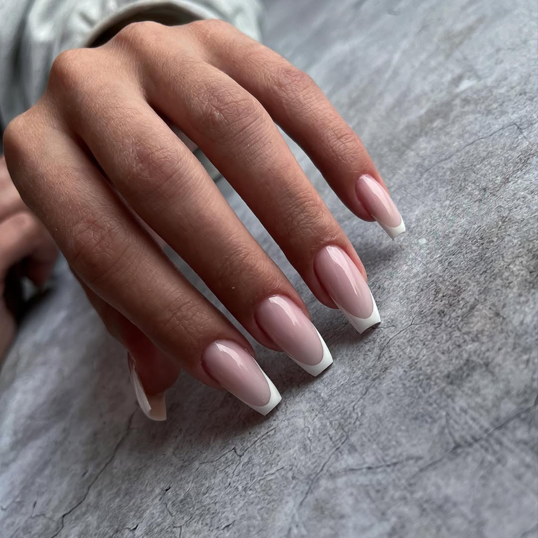 Classic Ballerina French Tip Manicure
