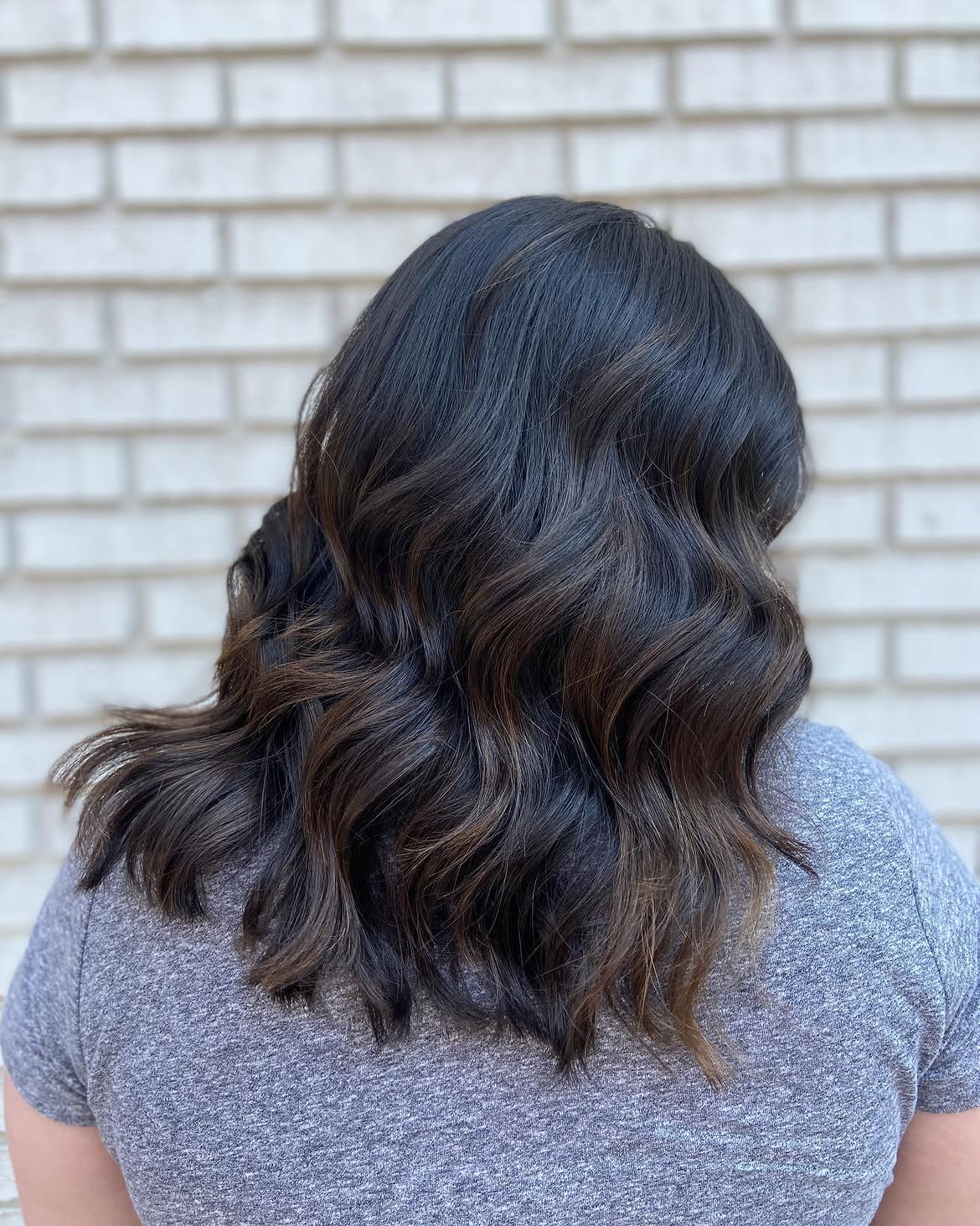 Dark Chocolate Waves With Subtle Auburn Undertones