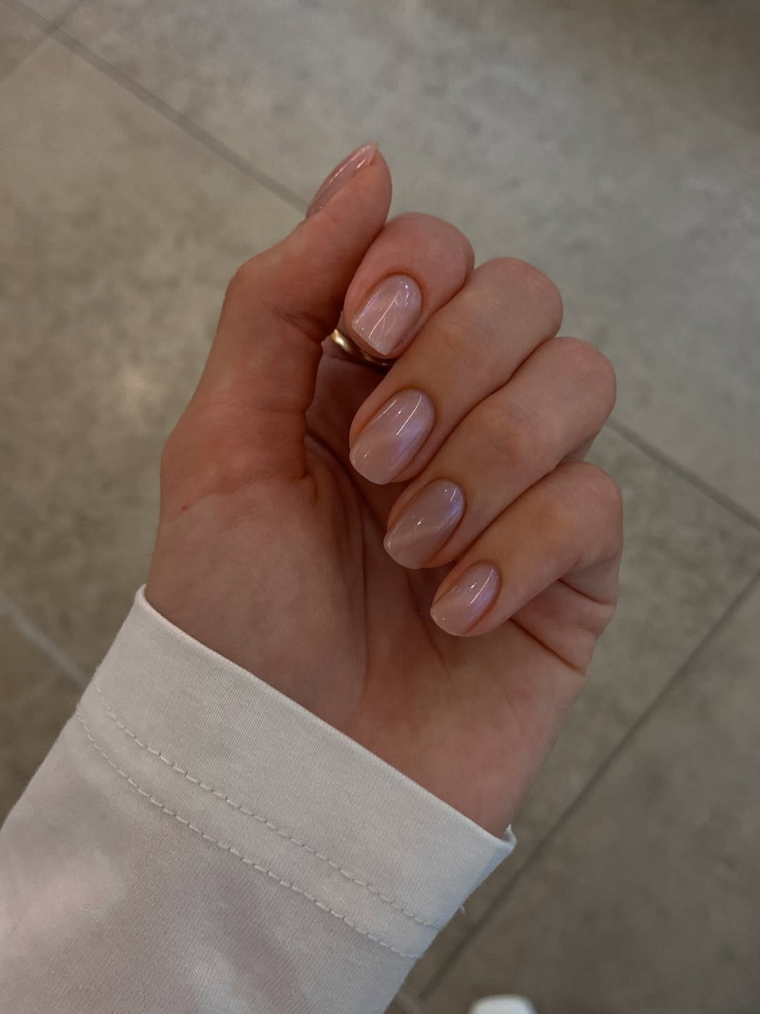Ethereal Pearlescent Cat Eye Nails