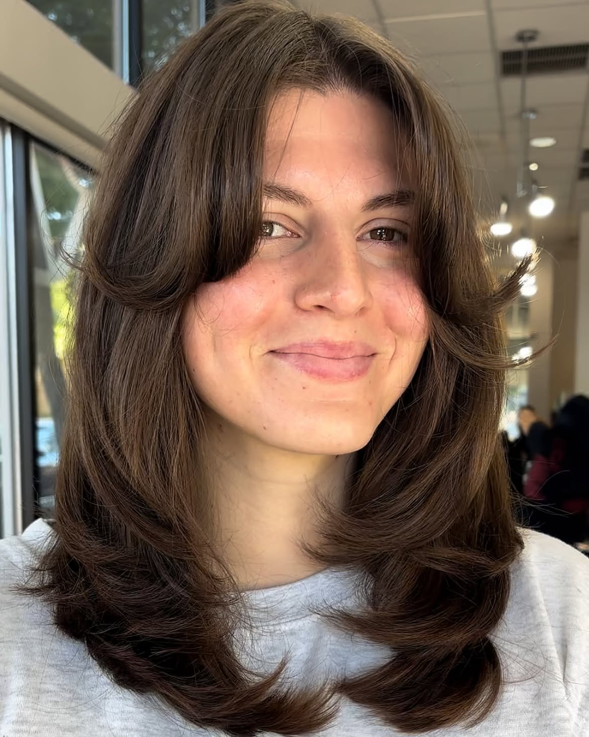 Layered Collarbone Cut With Face Framing