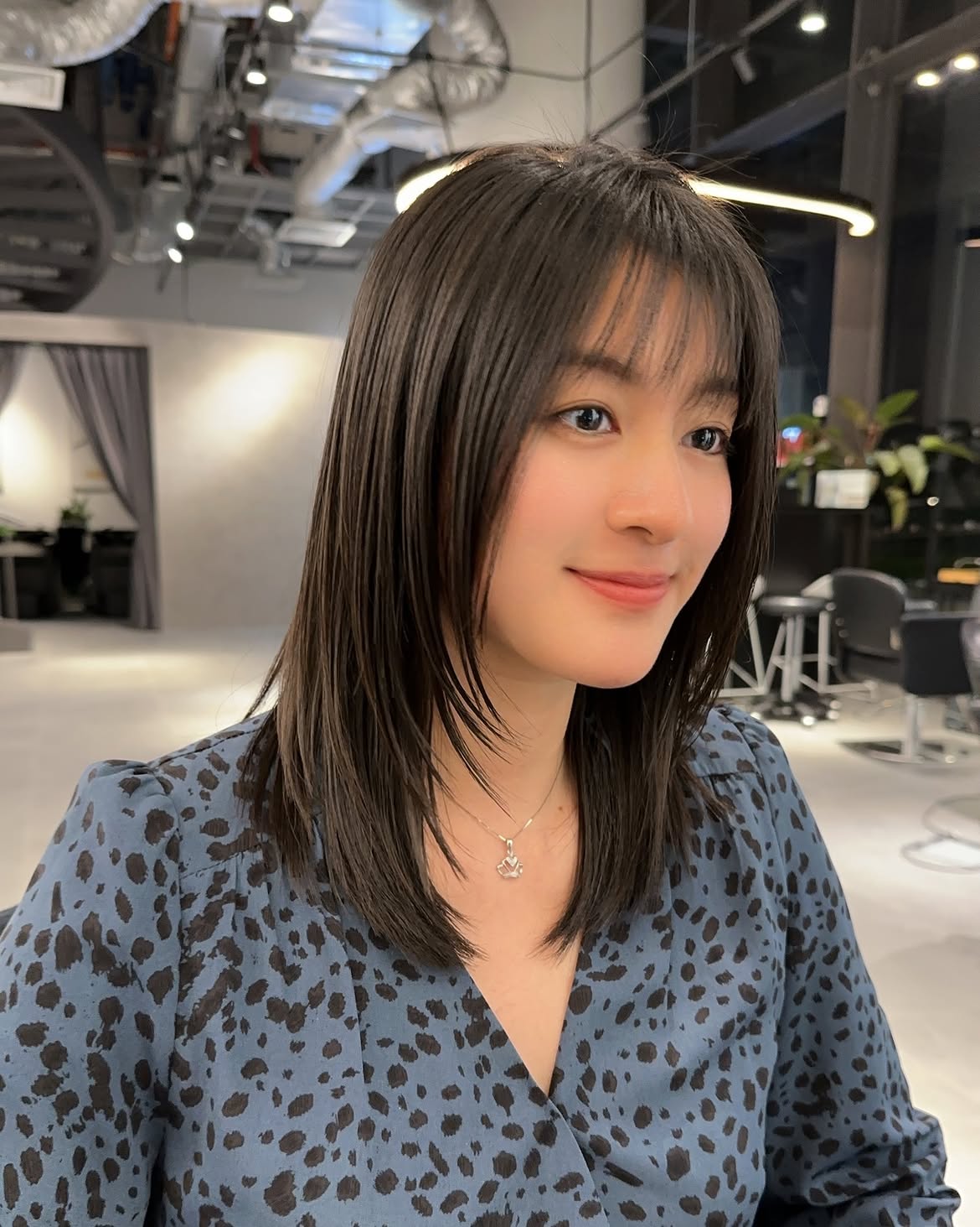Layered Collarbone Cut With See-Through Bangs