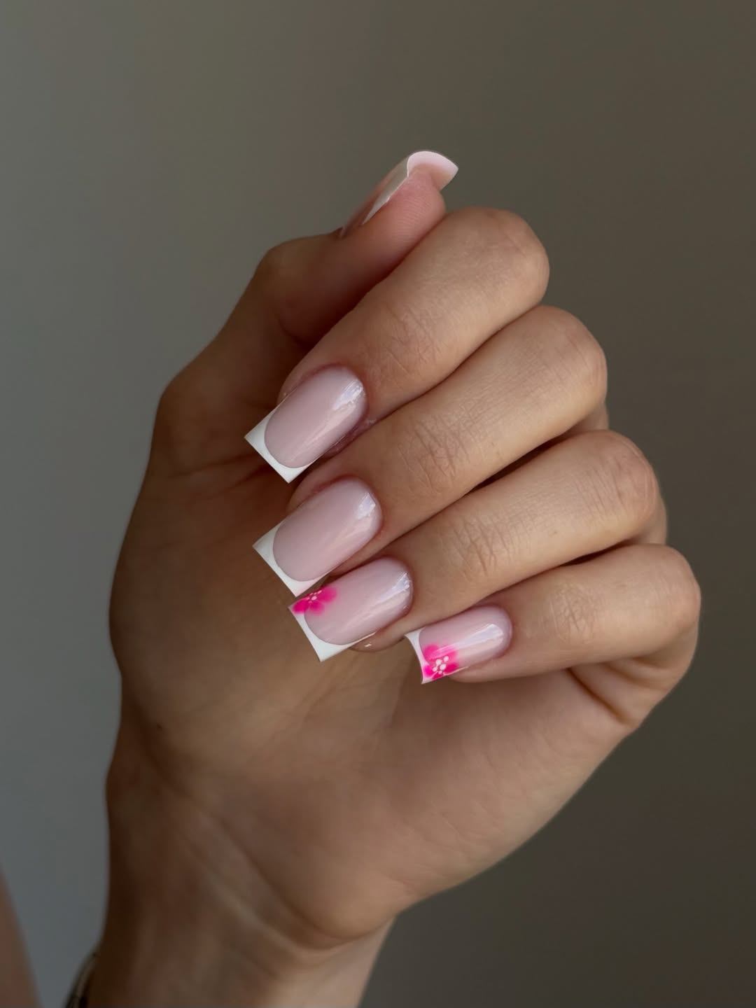 Modern French With Pink Floral Accents