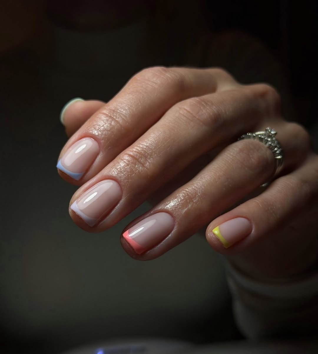 Pastel Tips French Manicure