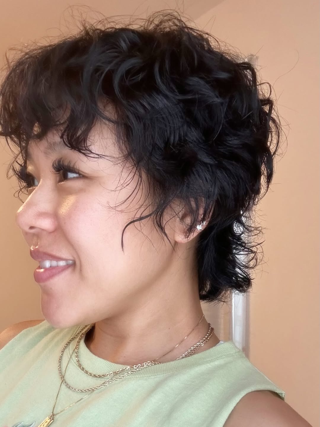 Playful Pixie Shag With Natural Curls