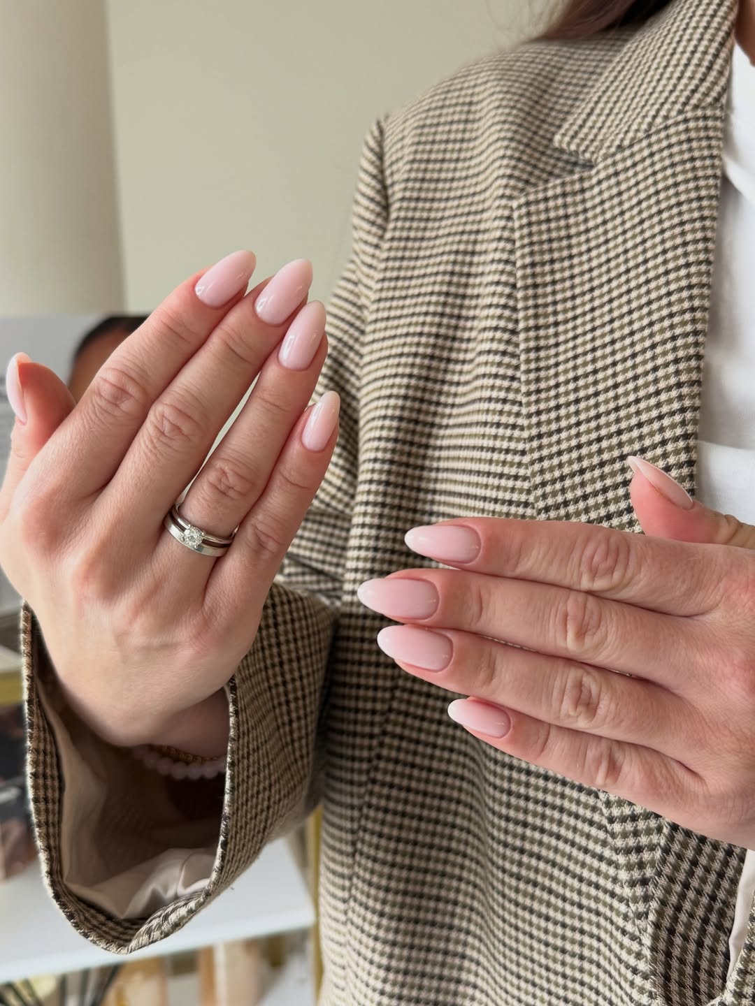 Soft Pink Milky Albright French Manicure
