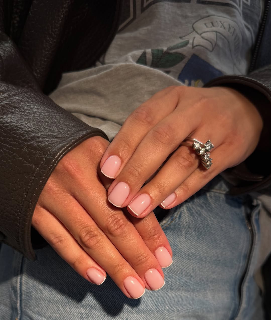 Soft Pink Milky French Manicure