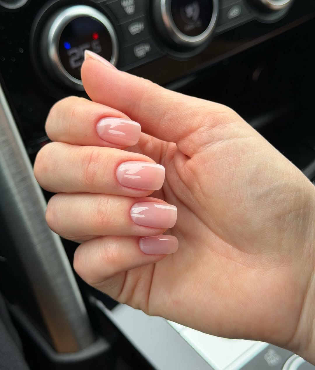 Soft Pink Milky Nude French Manicure