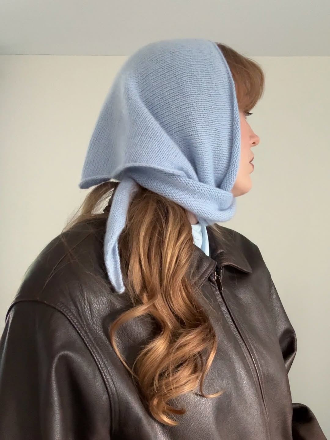Soft Waves With A Chic Bandana Headscarf
