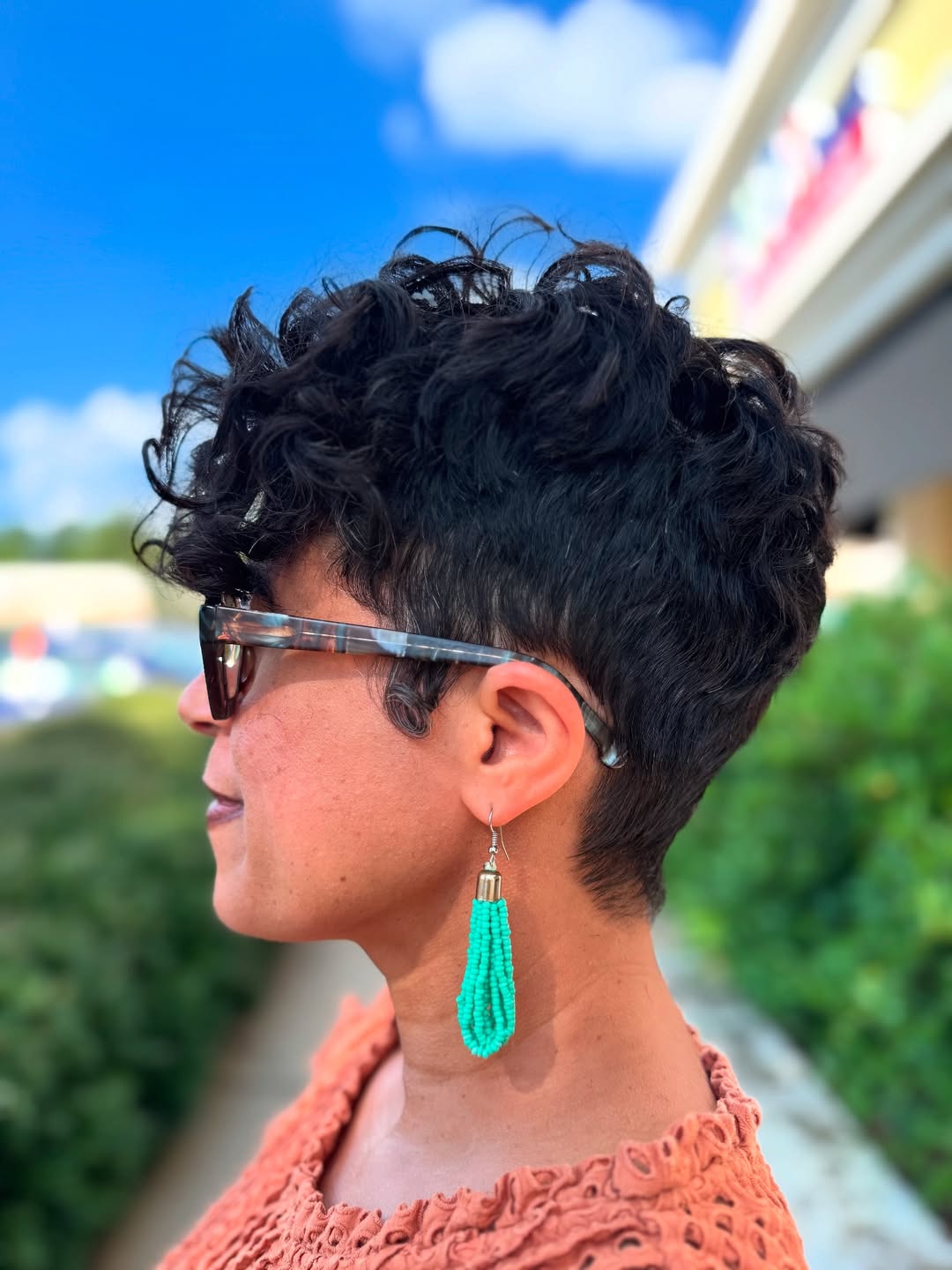Textured Undercut Pixie With Defined Curls