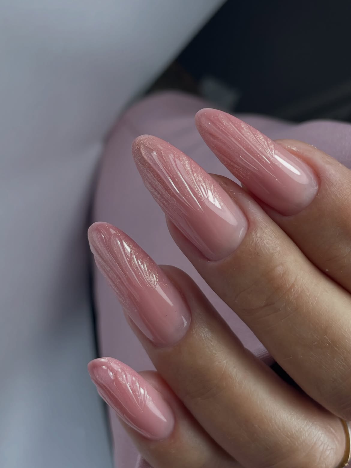 3D Water Droplet Jelly Stiletto Nails
