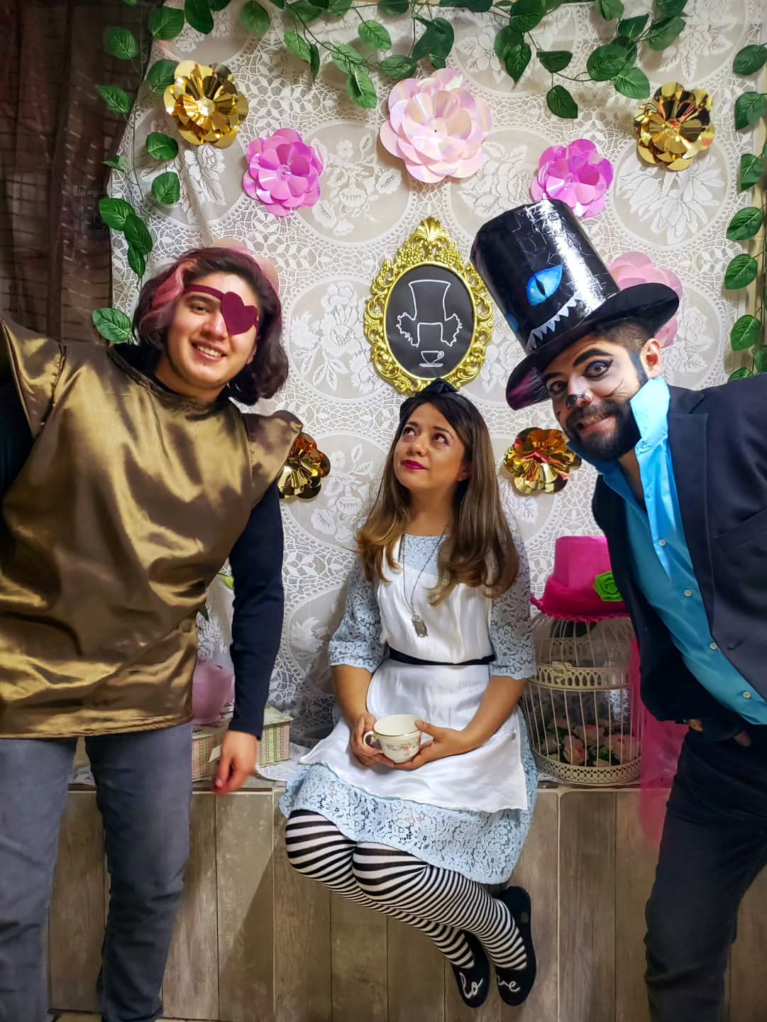 Alice in Wonderland Trio Halloween Costumes