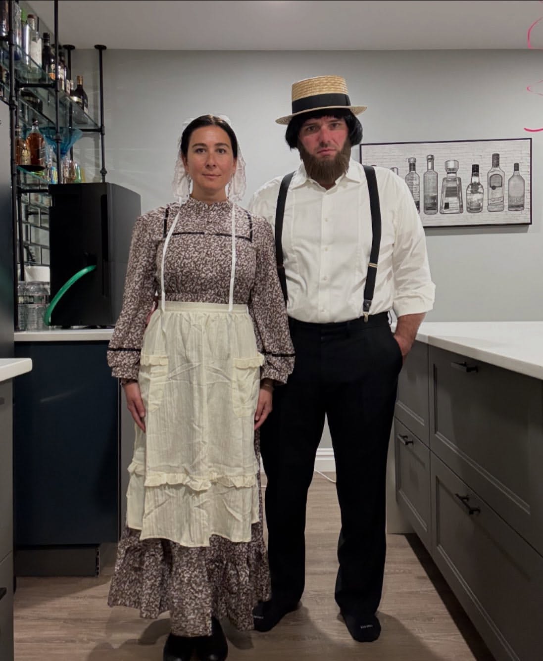 Amish Couple Halloween Costume Duo