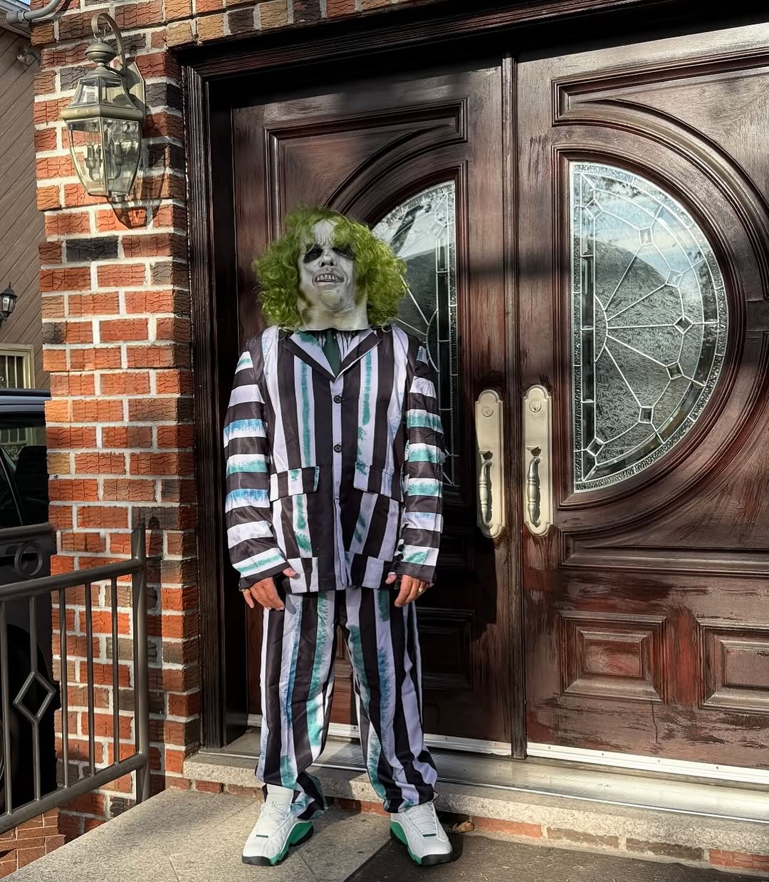 Beetlejuice Stripes Halloween Costume Look