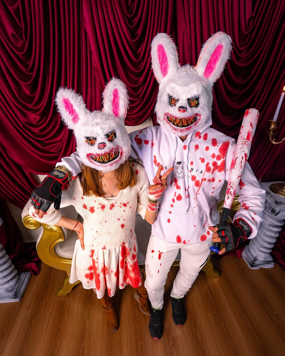 Bloody Bunny Couple Halloween Costume