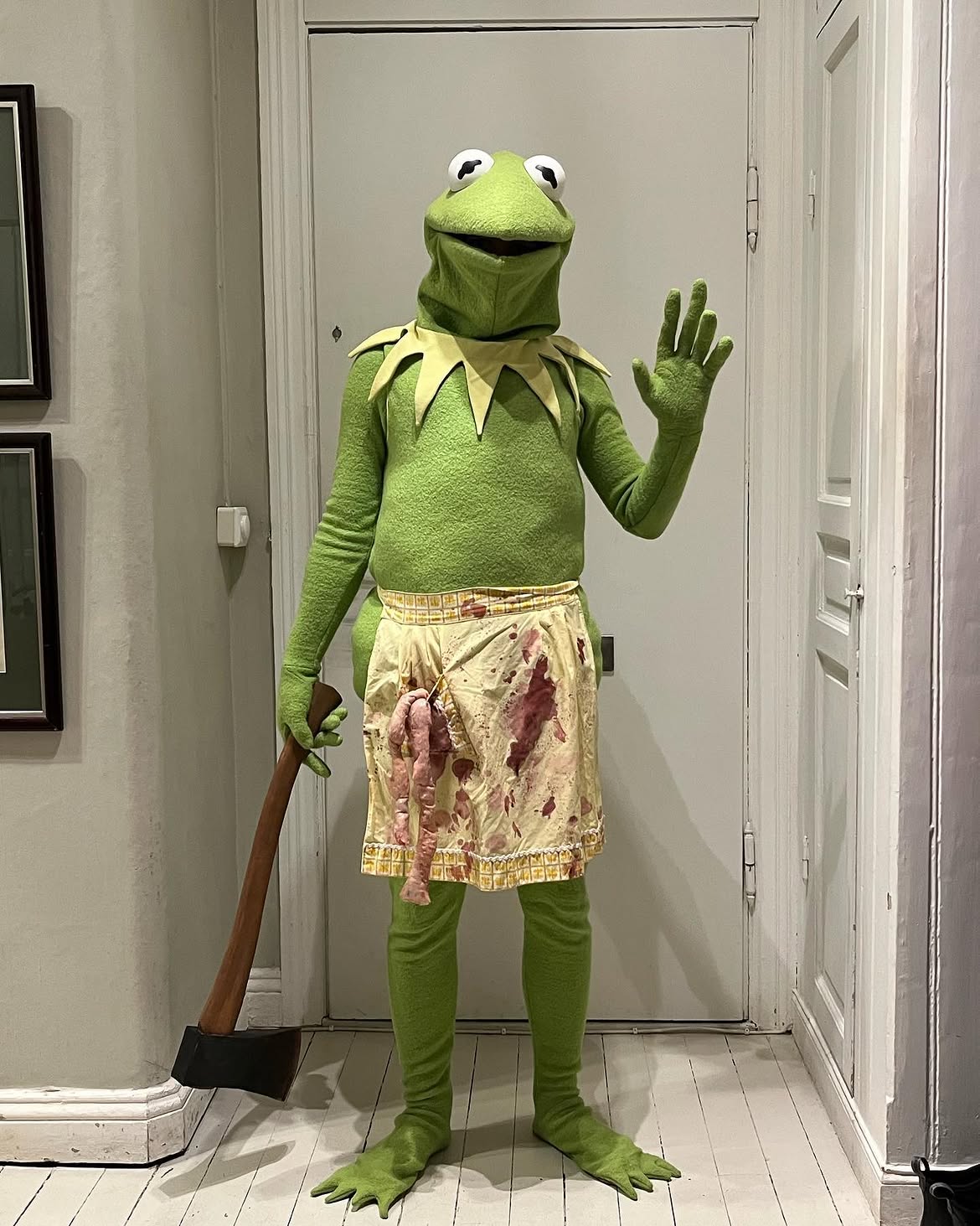 Bloody Butcher Kermit Halloween Costume