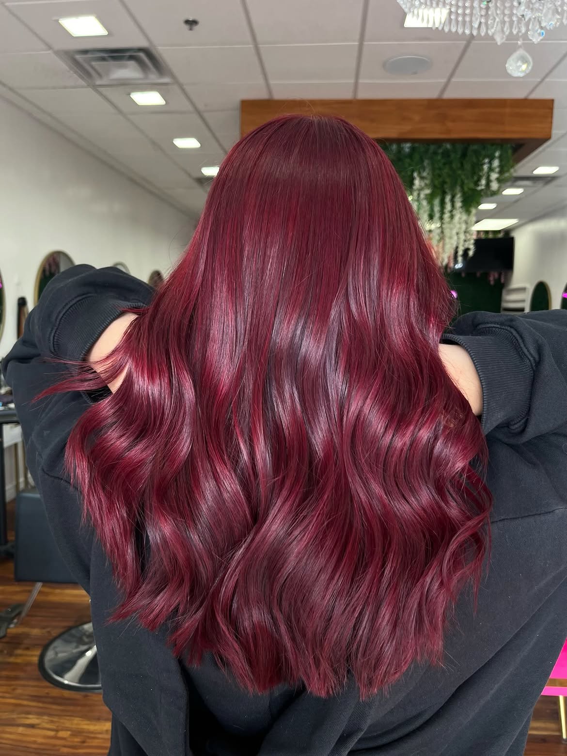 Cherry Bomb Red Hair With Deep Waves