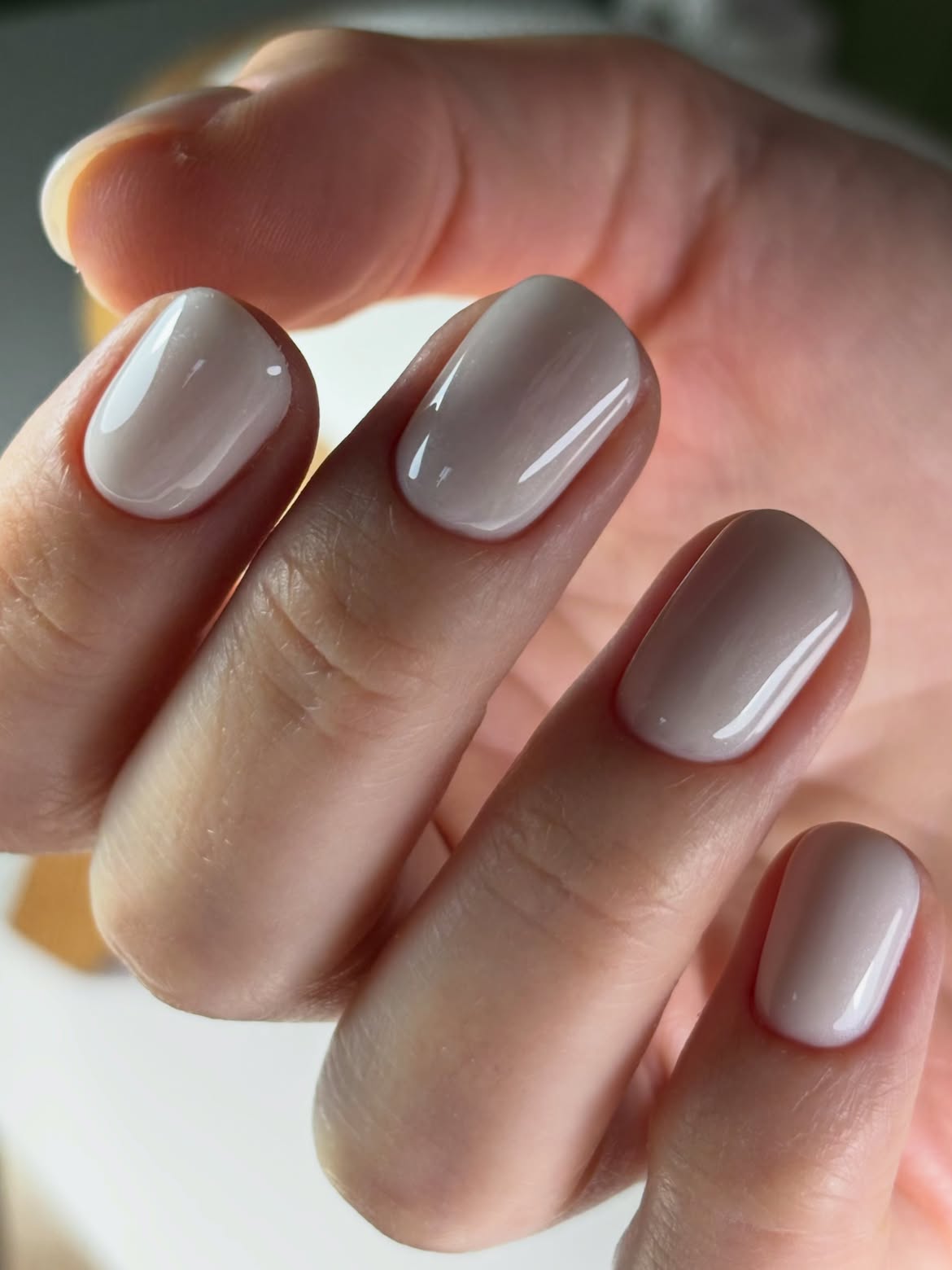 Chic Milky Oval Nails for Back to School