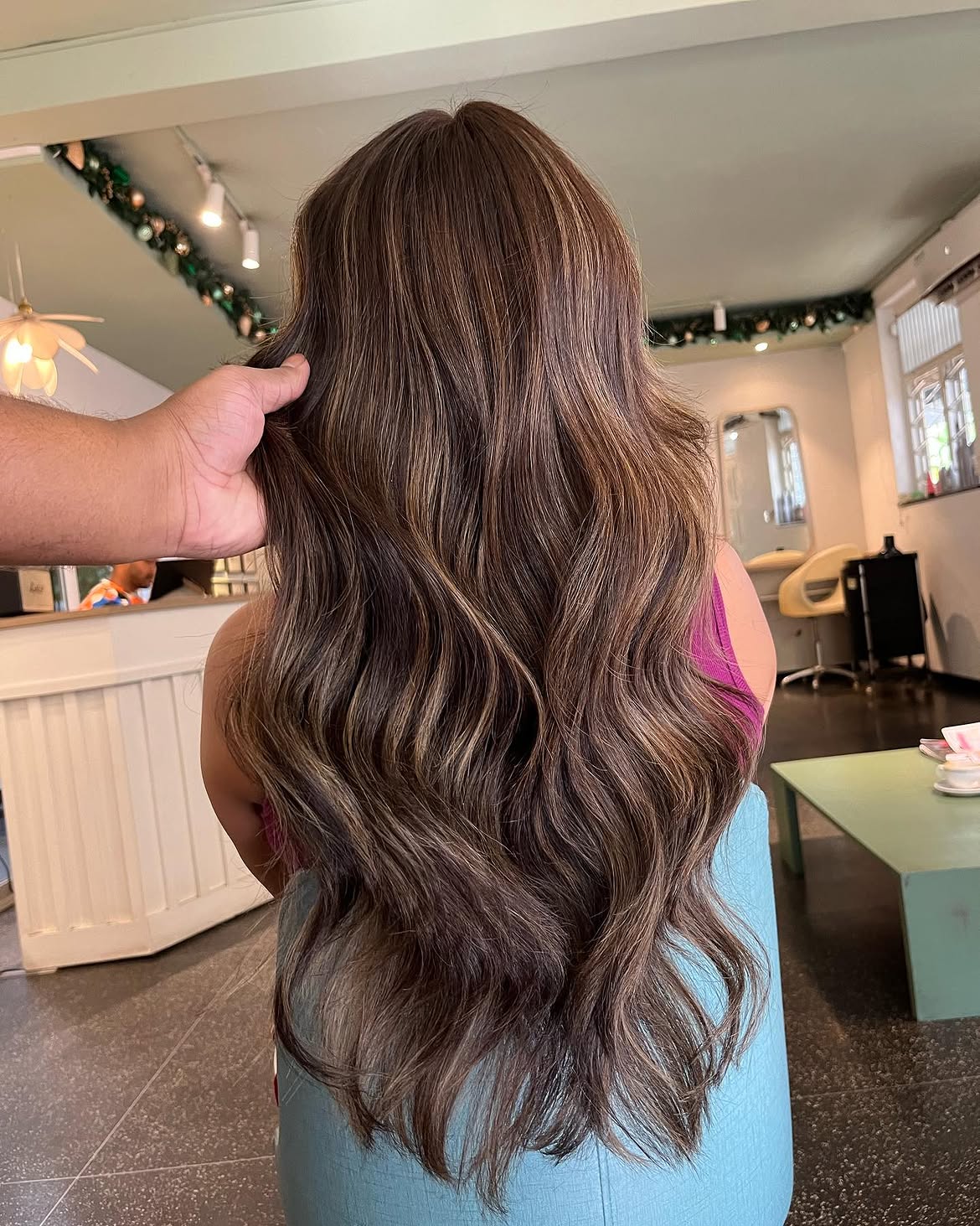 Chocolate Brown Hair With Warm Caramel Highlights