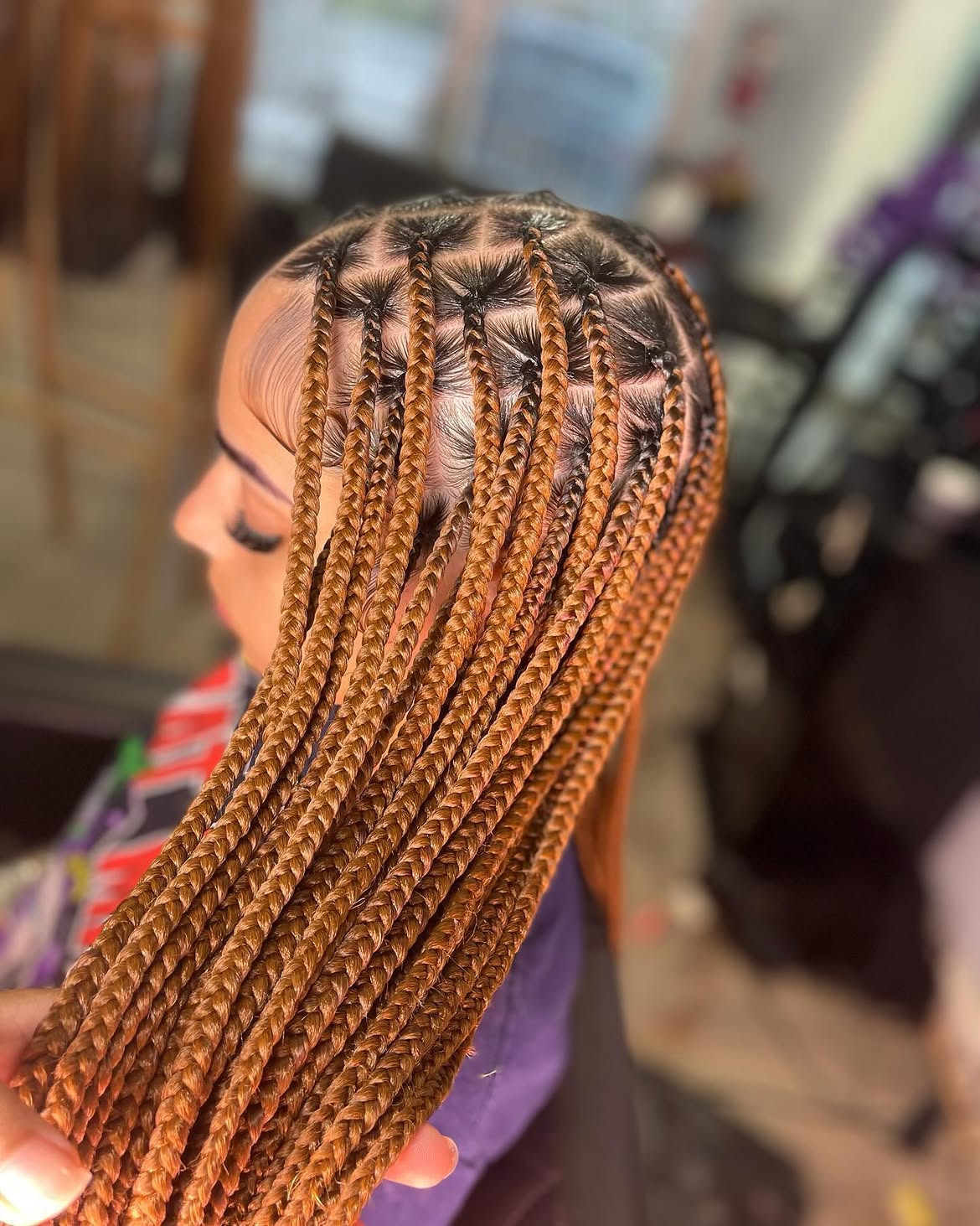 Chunky Honey Blonde Box Braids