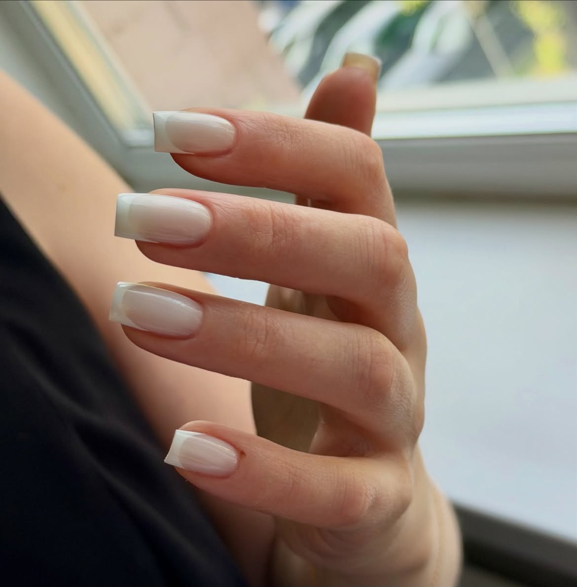 Classic White Tip French Manicure