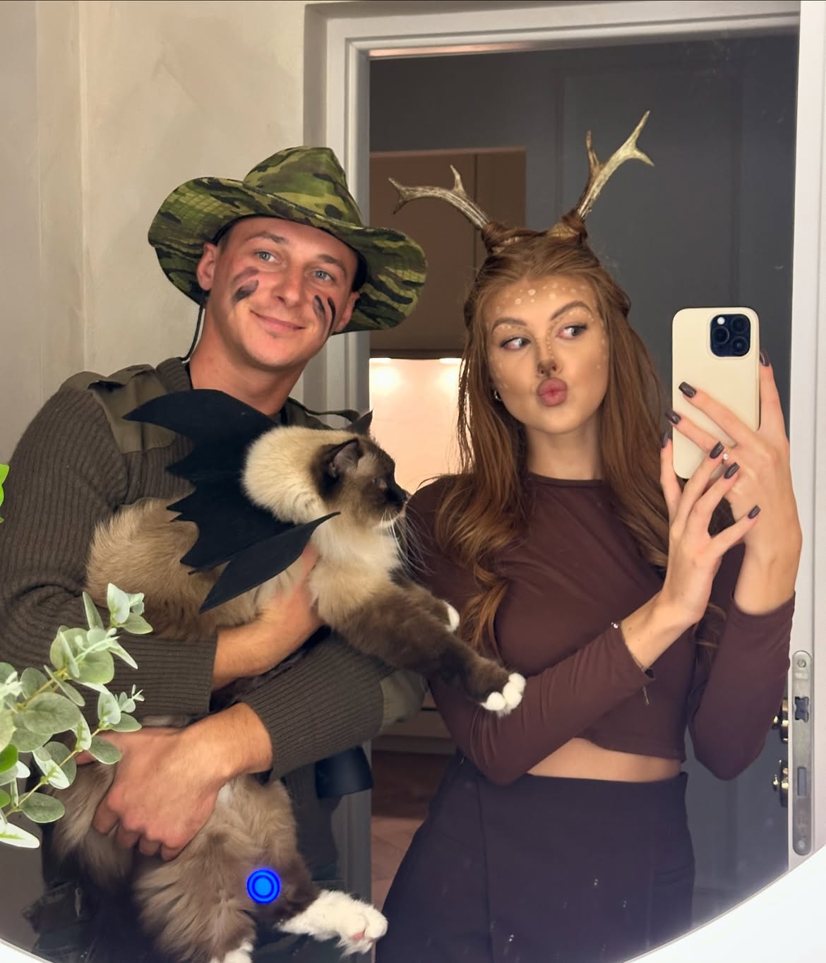 Couples Halloween Costume: Deer and Hunter