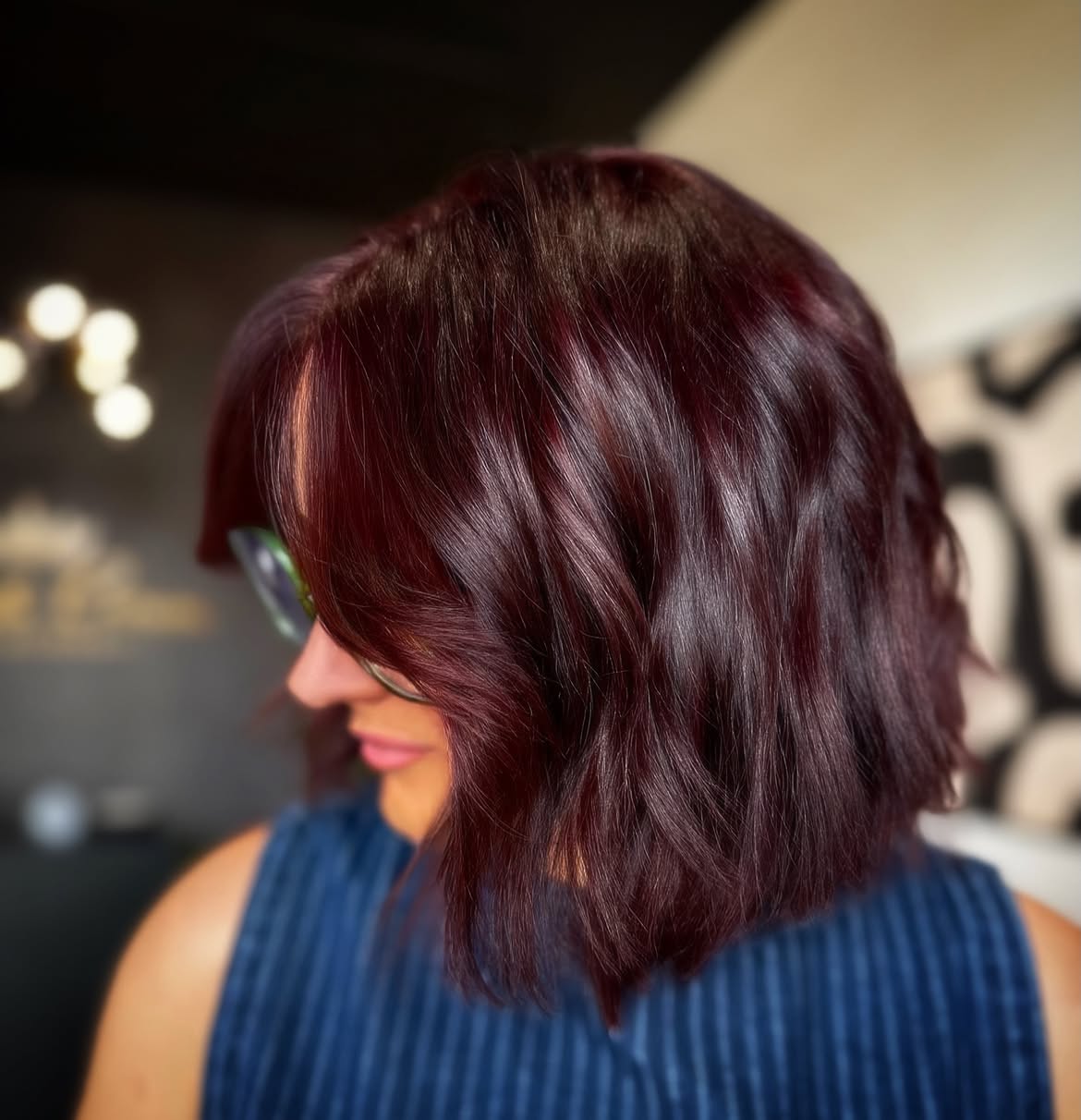 Deep Cherry Cola Bob With Subtle Red Highlights