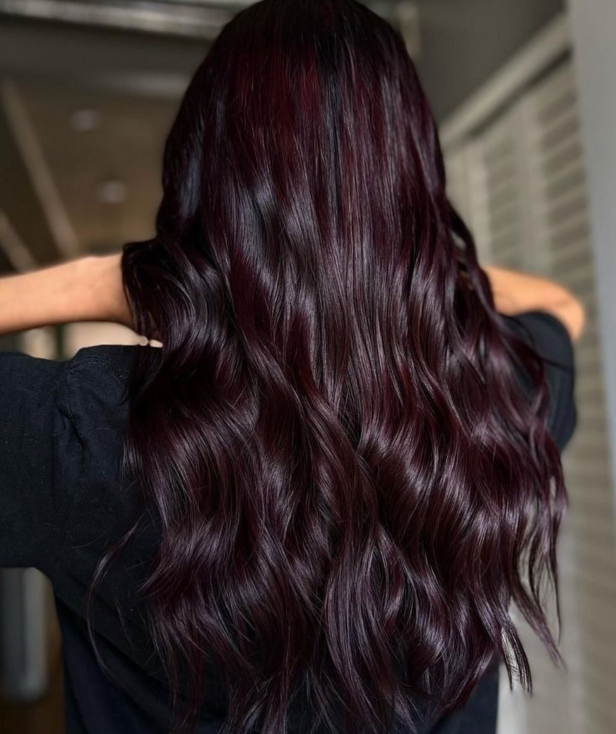 Deep Cherry Cola Waves With Subtle Red Undertones