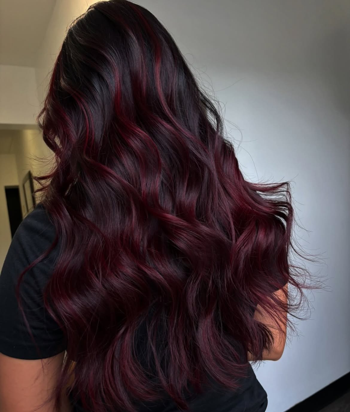 Deep Cherry Cola With Subtle Burgundy Highlights