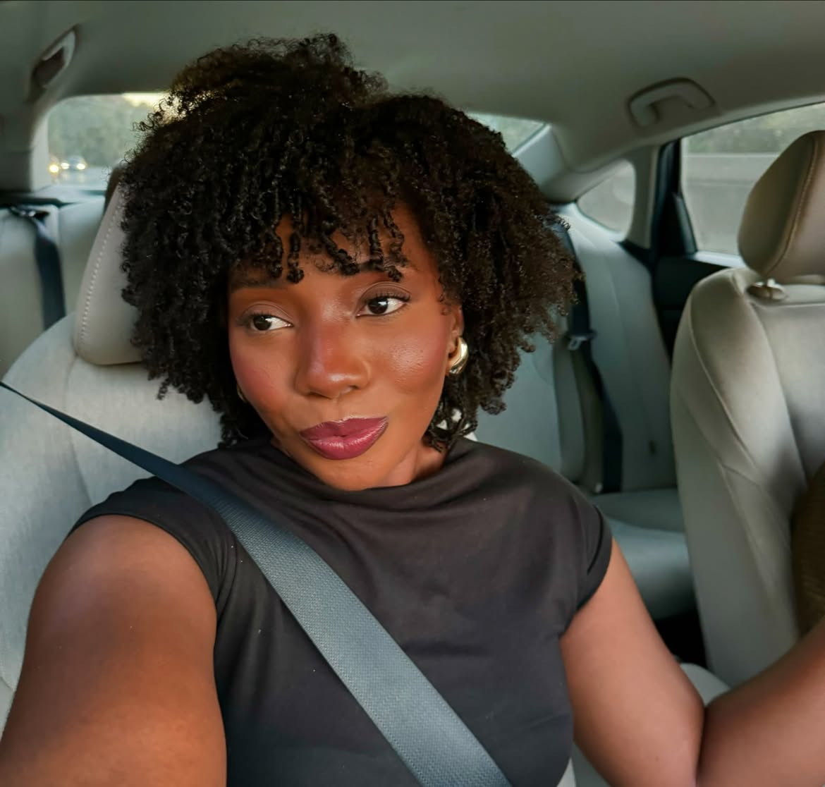 Defined Wash and Go With Wispy Bangs