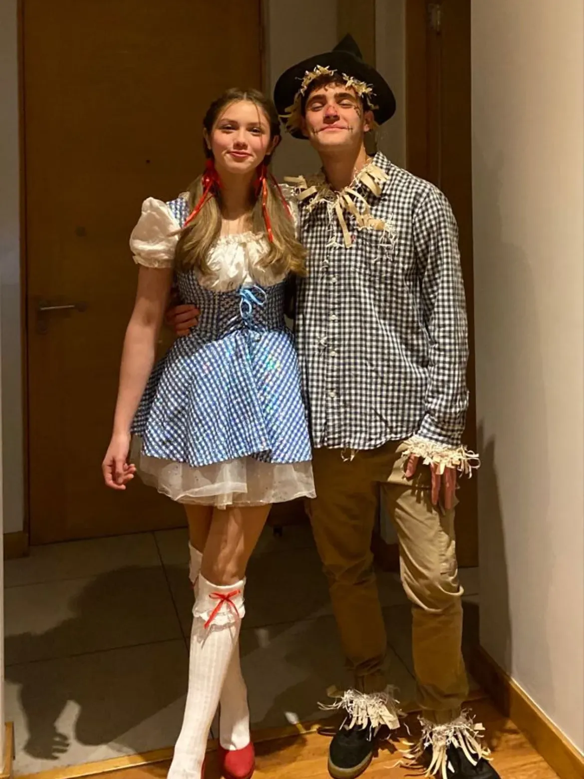 Dorothy and Scarecrow Couple Costume Duo