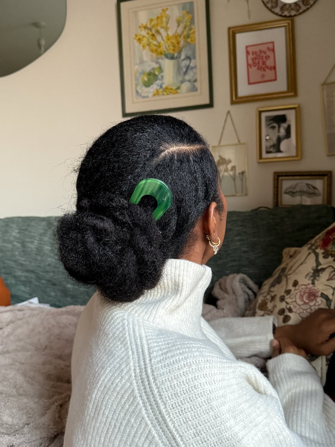 Elegant Low Bun With Decorative Hair Pin