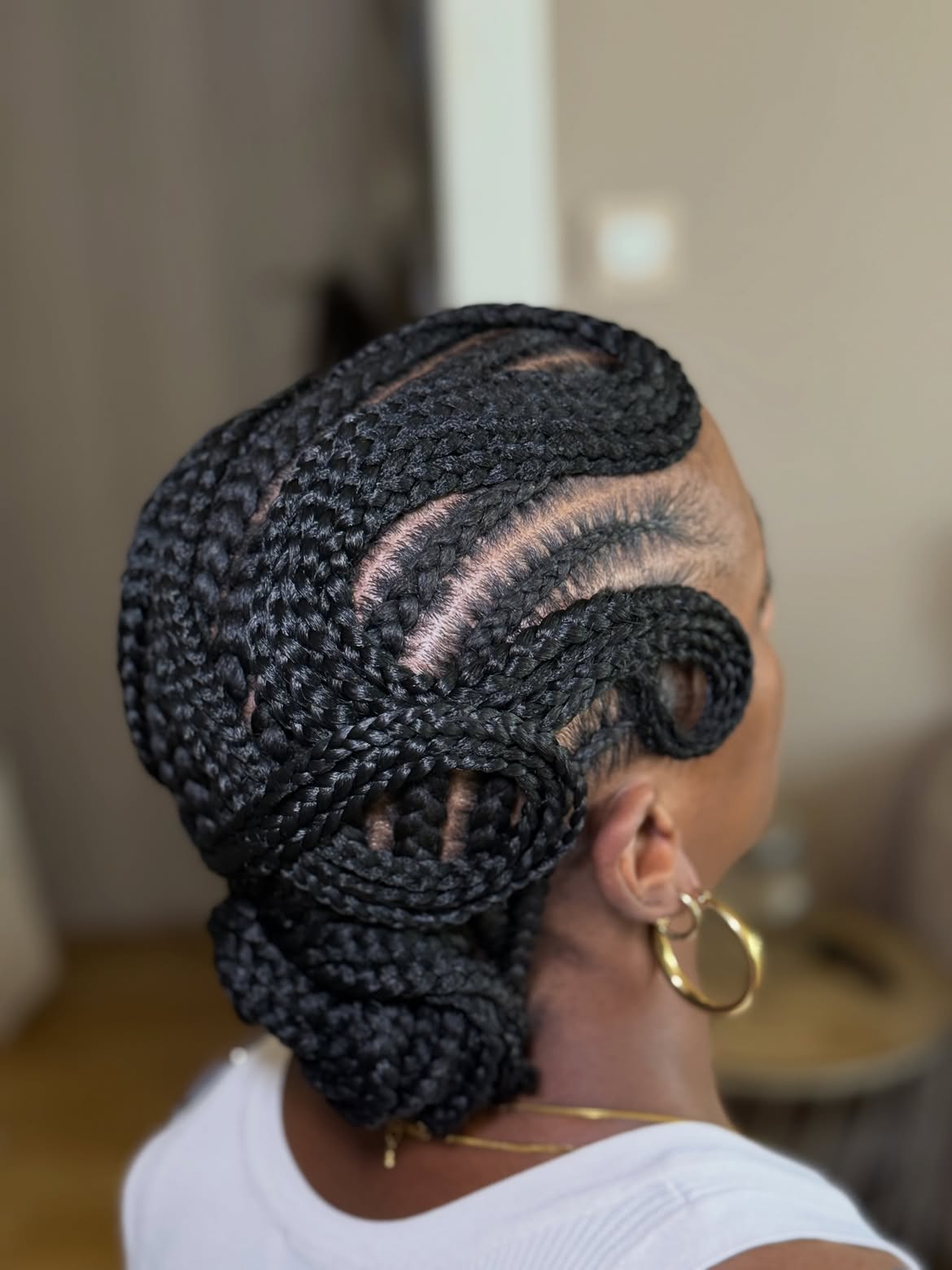 Elegant Swirl Braided Updo For Fall