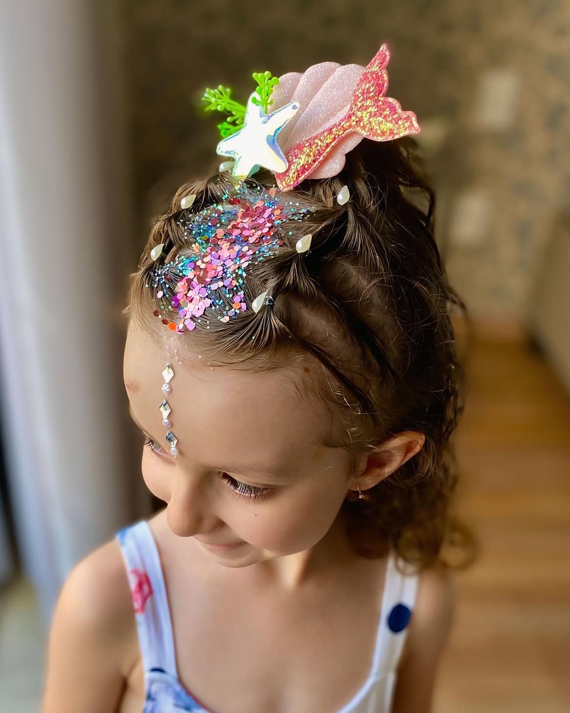 Enchanting Mermaid Braids Glitter Hair Accents