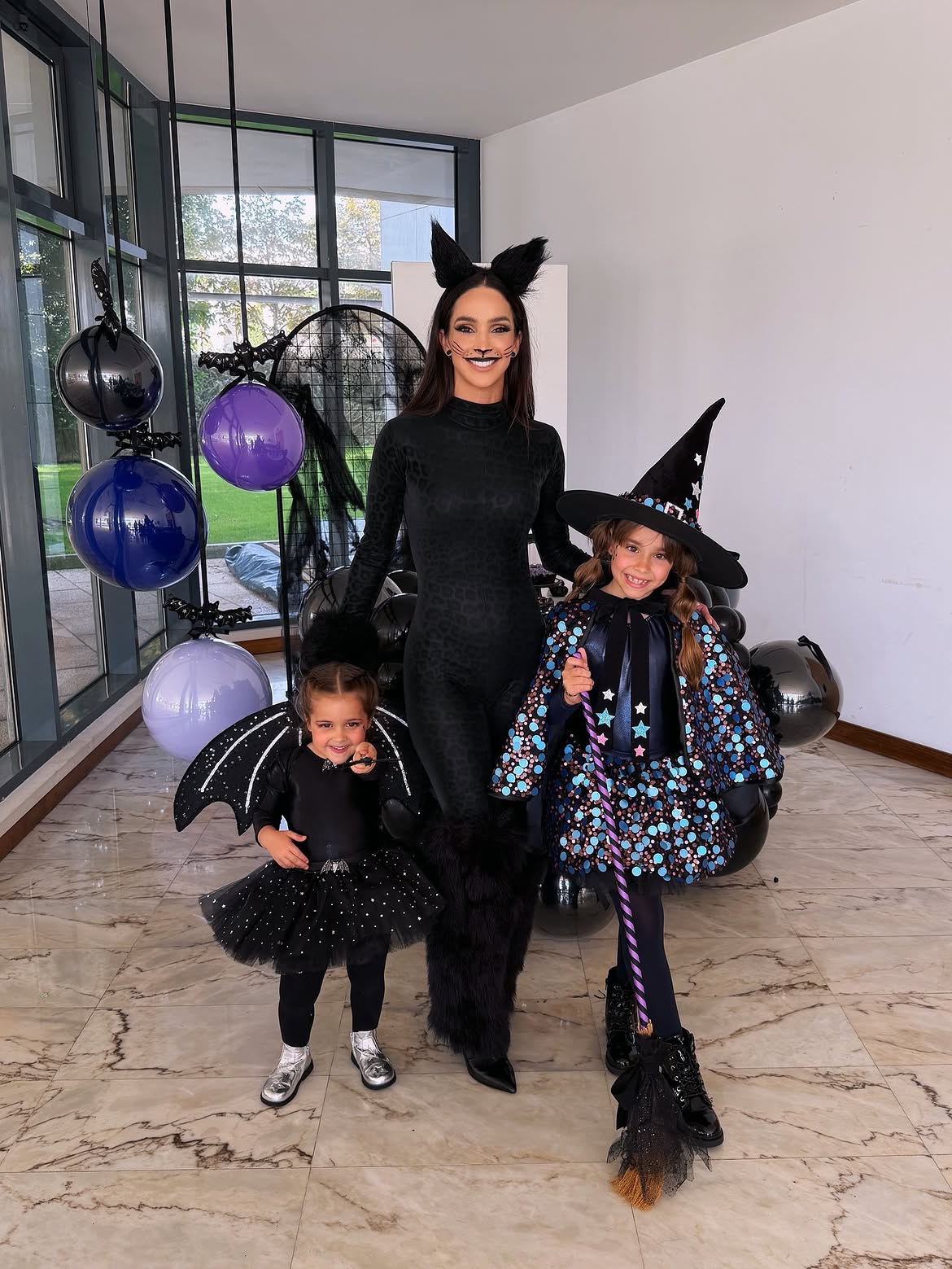 Fierce Feline And Witchy Trio Halloween Costumes
