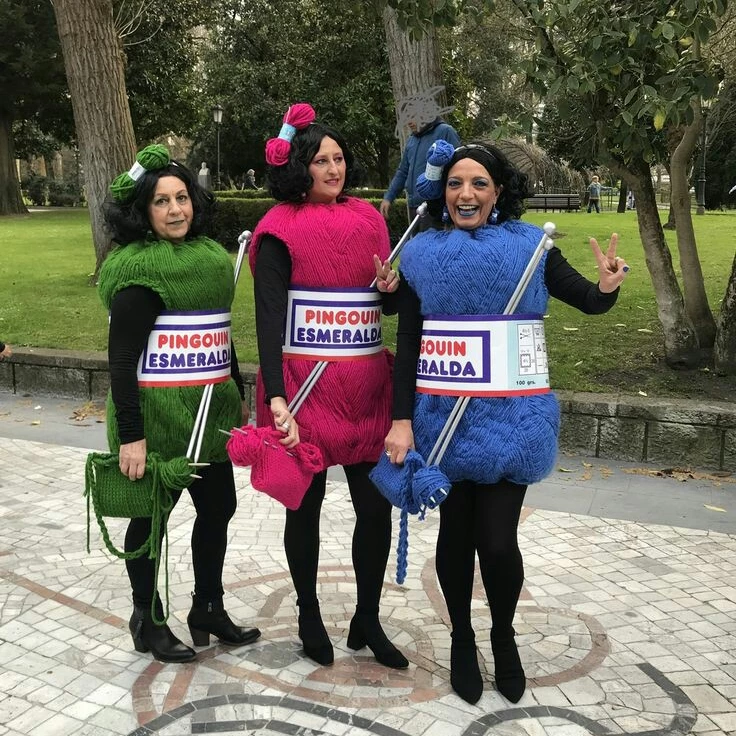 Giant Yarn Ball Halloween Group Costumes