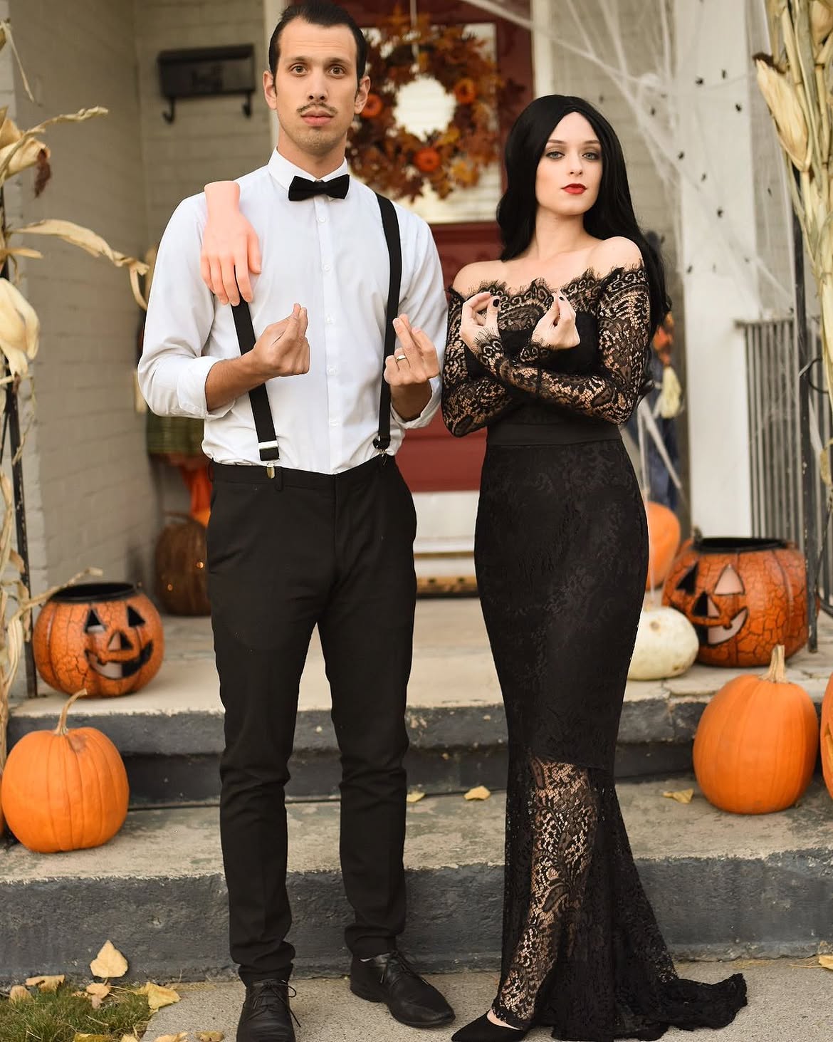 Gomez and Morticia Addams Halloween Couple Costume