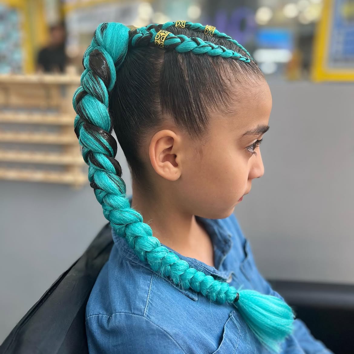 Mermaid Braids With Color & Beads