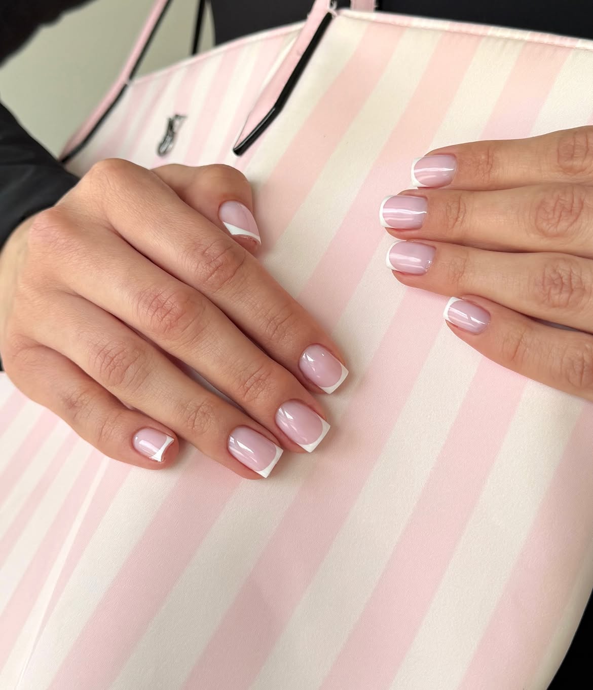 Milky Pink Classic French Tips