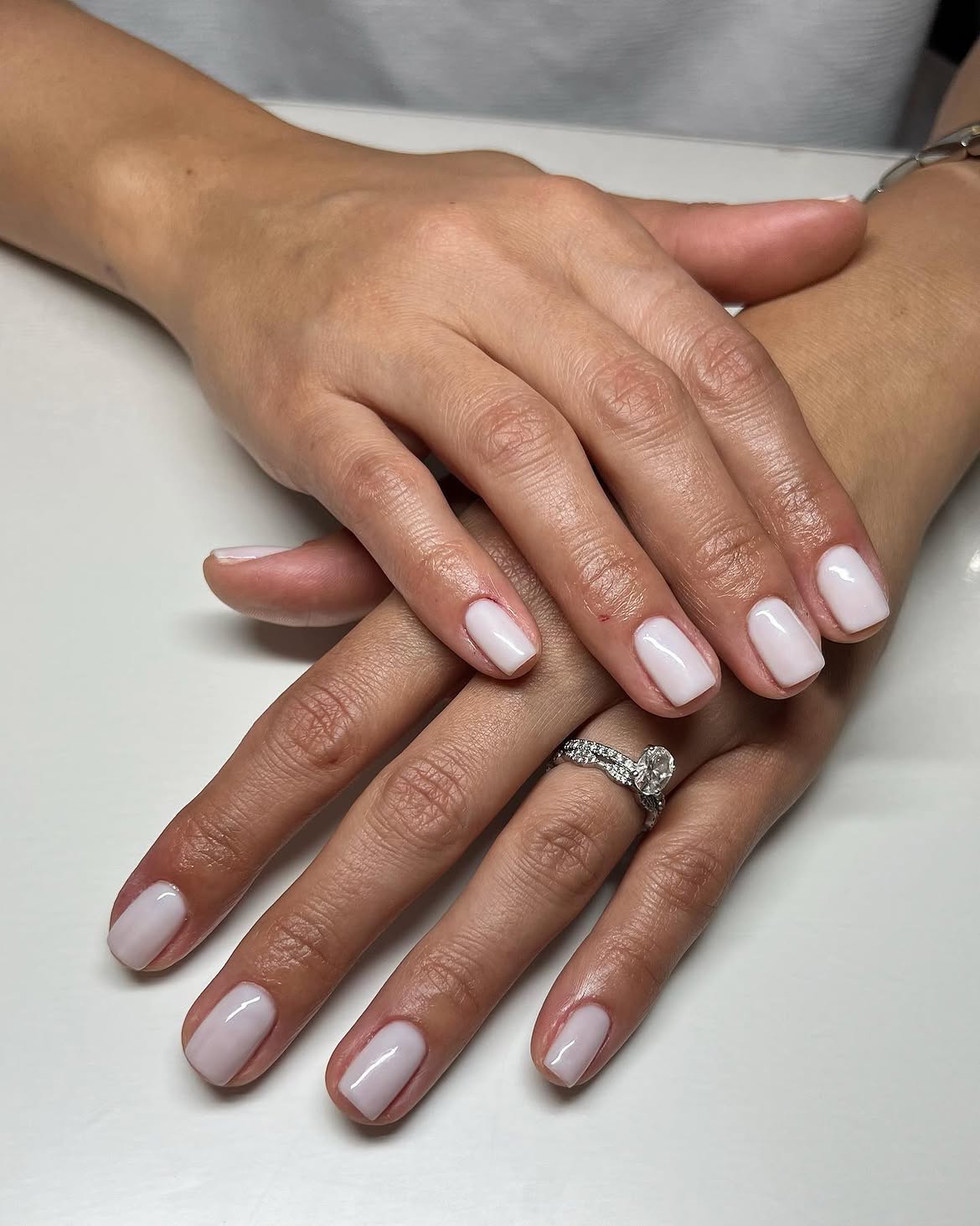 Milky Pink Gel Nails