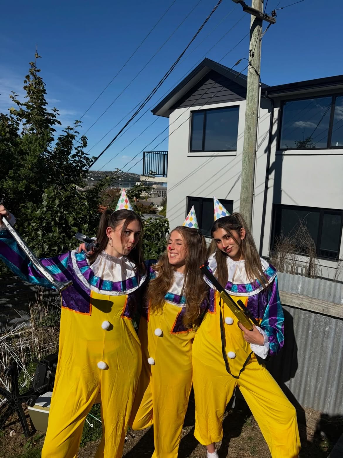 Modern Clown Trio Halloween Costume