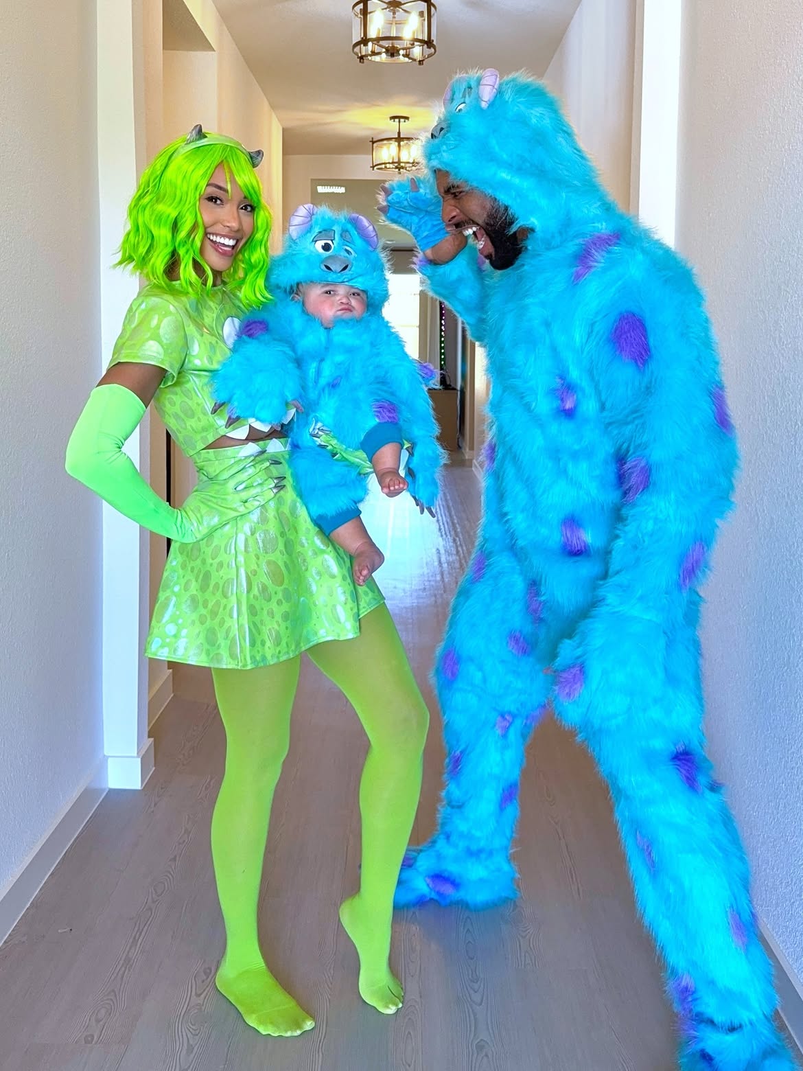 Monsters Inc. Halloween Costume Trio