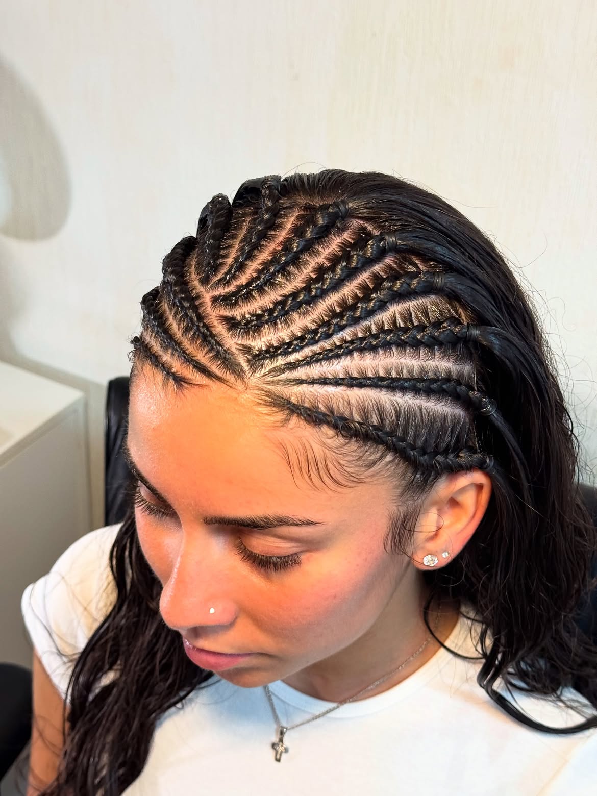 Neat Cornrows With Defined Edges